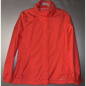 Eddie Bauer Womens Full Zip Rain Jacket Anorak trekker Coat Size Large